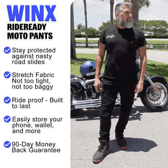 【逸品】 Winx RideReady Moto Pants - Armored Motorcycle Riding Pants パンツ
